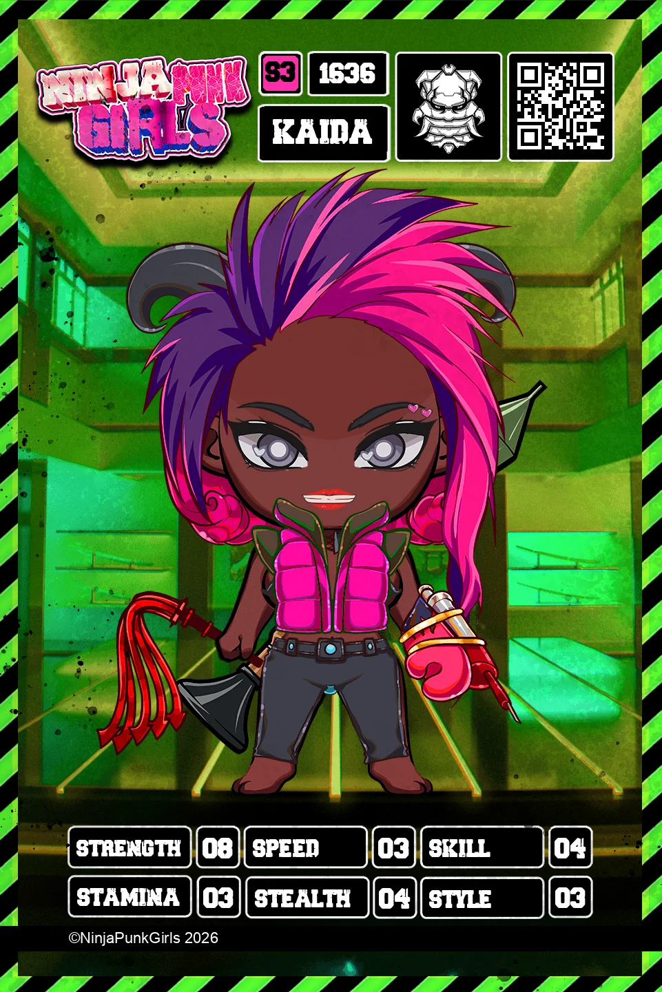 Rebuilt card #1636 Kaida