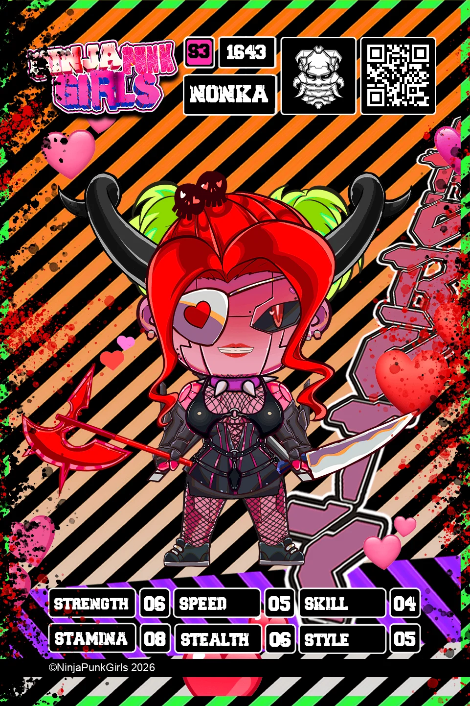 Rebuilt card #1643 Nonka