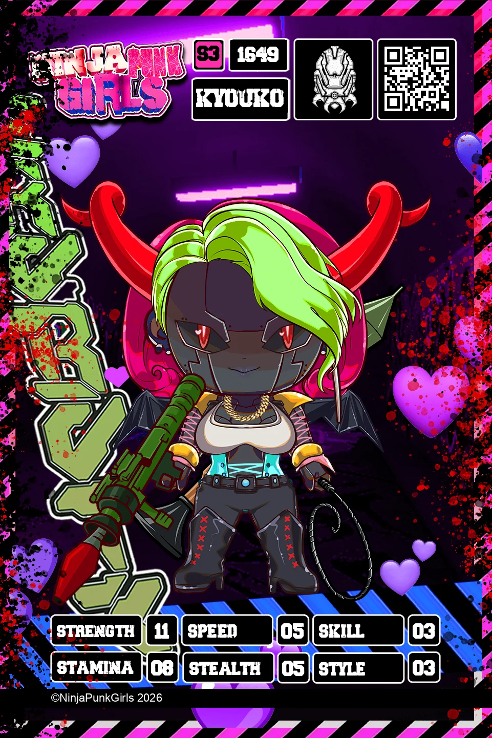 Rebuilt card #1649 Kyouko