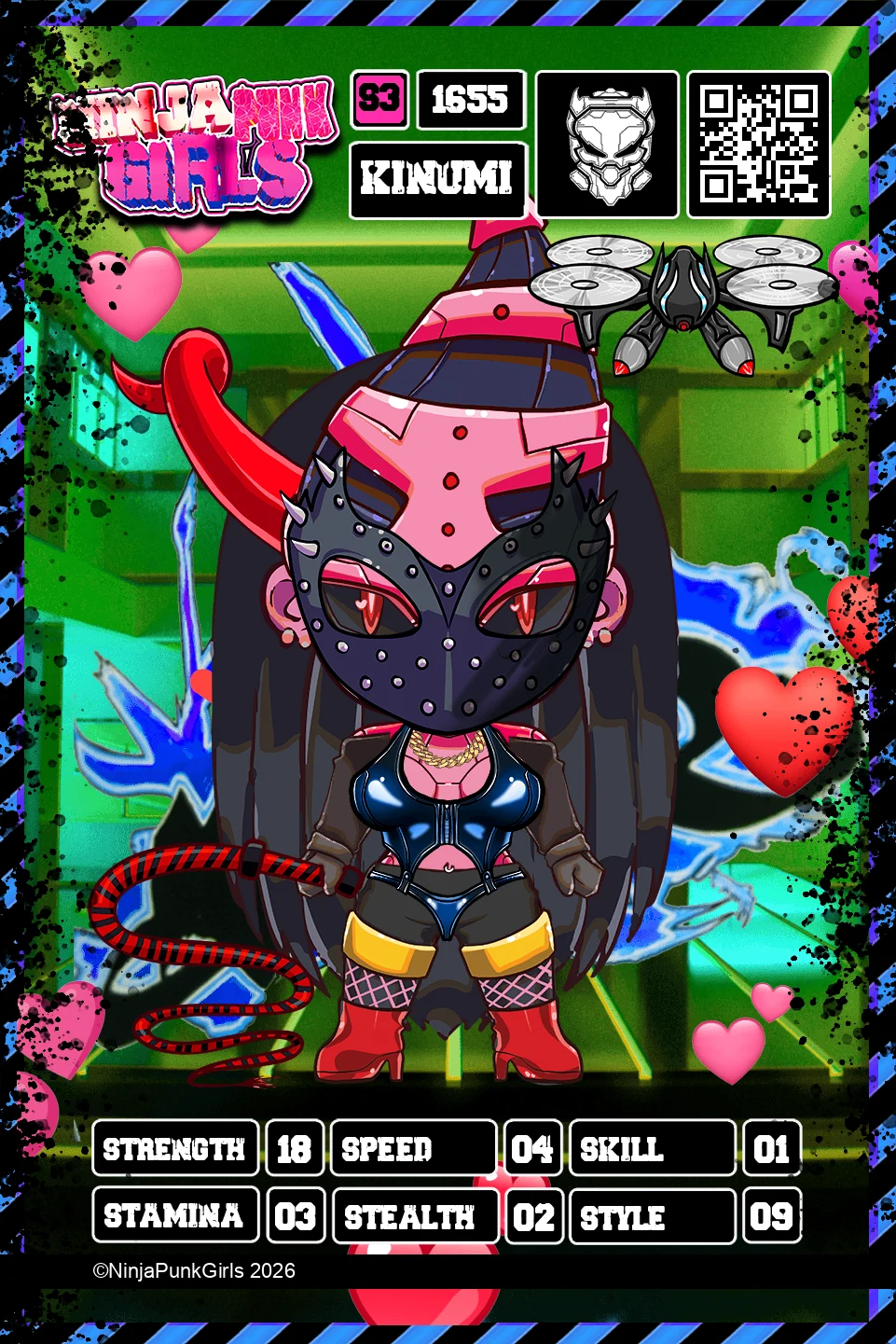 Rebuilt card #1655 Kinumi