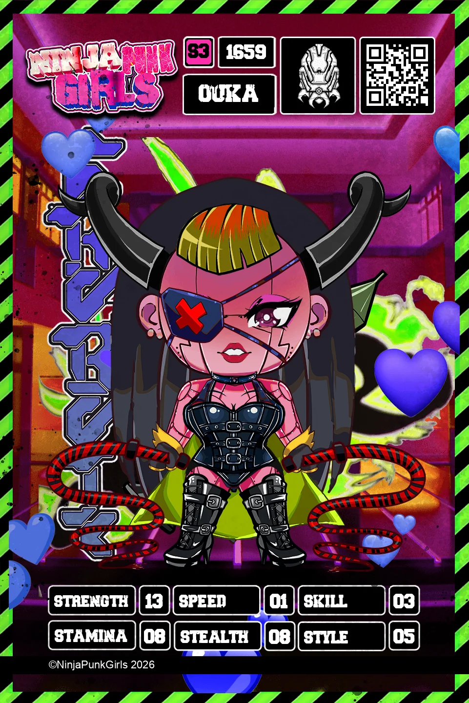 Rebuilt card #1659 Ouka