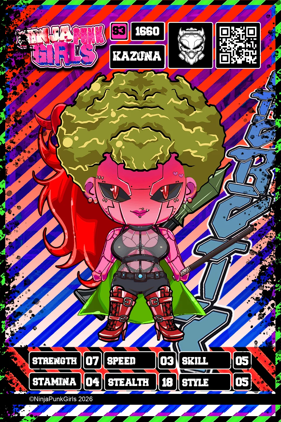 Rebuilt card #1660 Kazuna