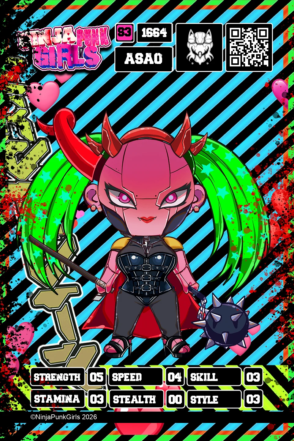 Rebuilt card #1664 Asao
