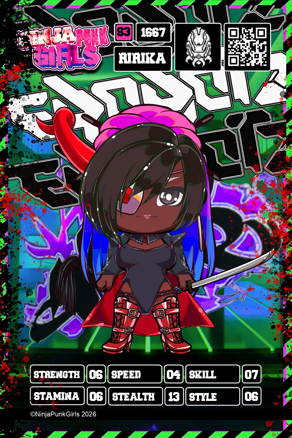 Rebuilt card #1667 Ririka