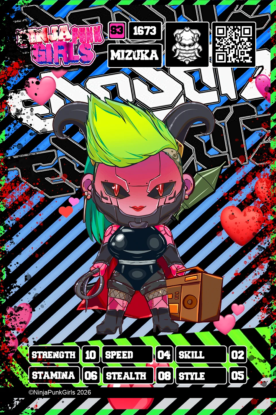 Rebuilt card #1673 Mizuka