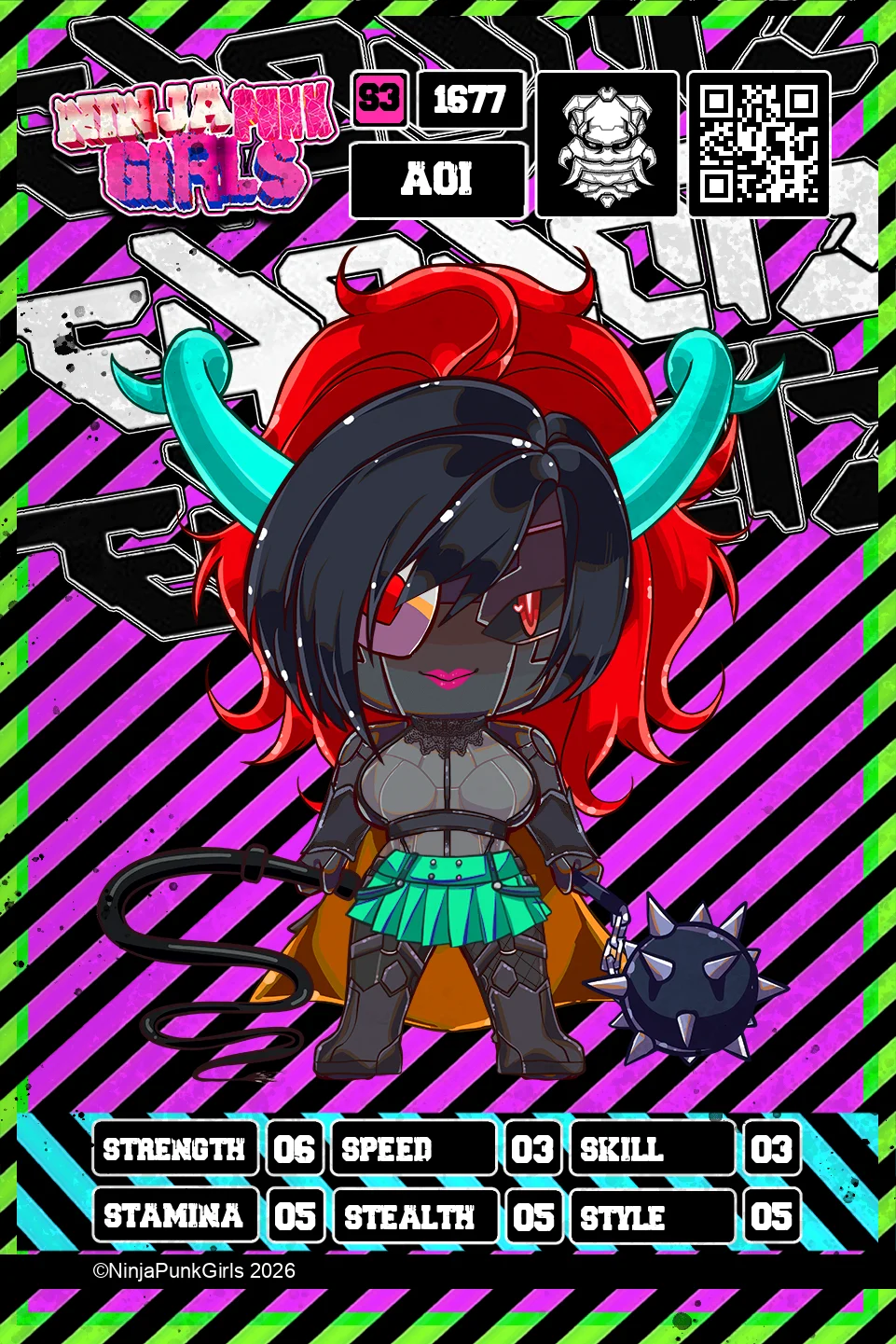 Rebuilt card #1677 Aoi