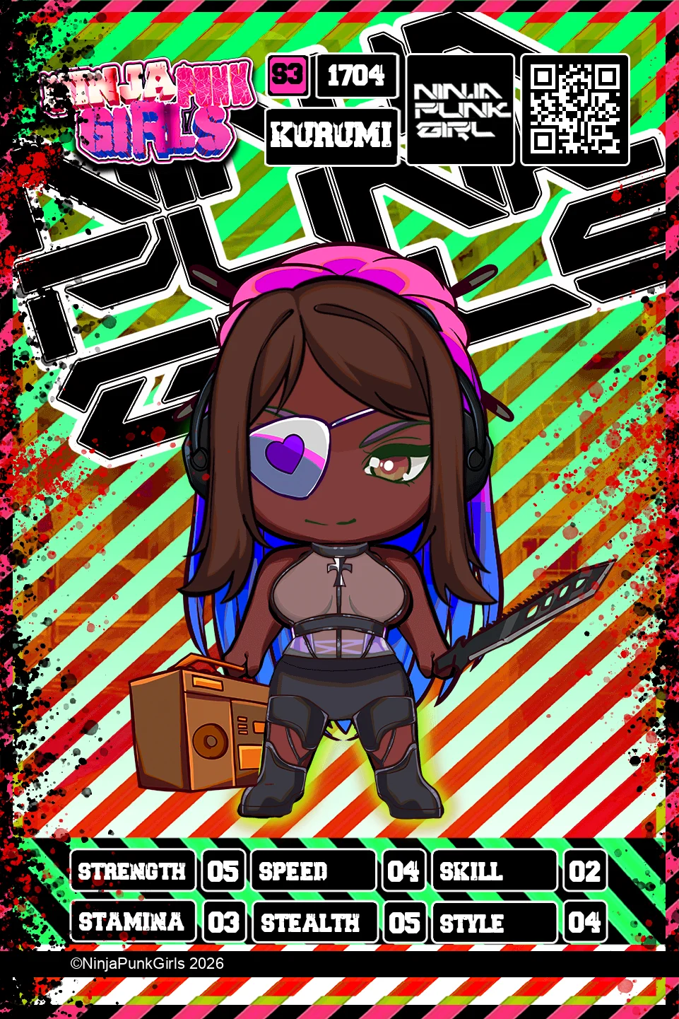 Rebuilt card #1704 Kurumi