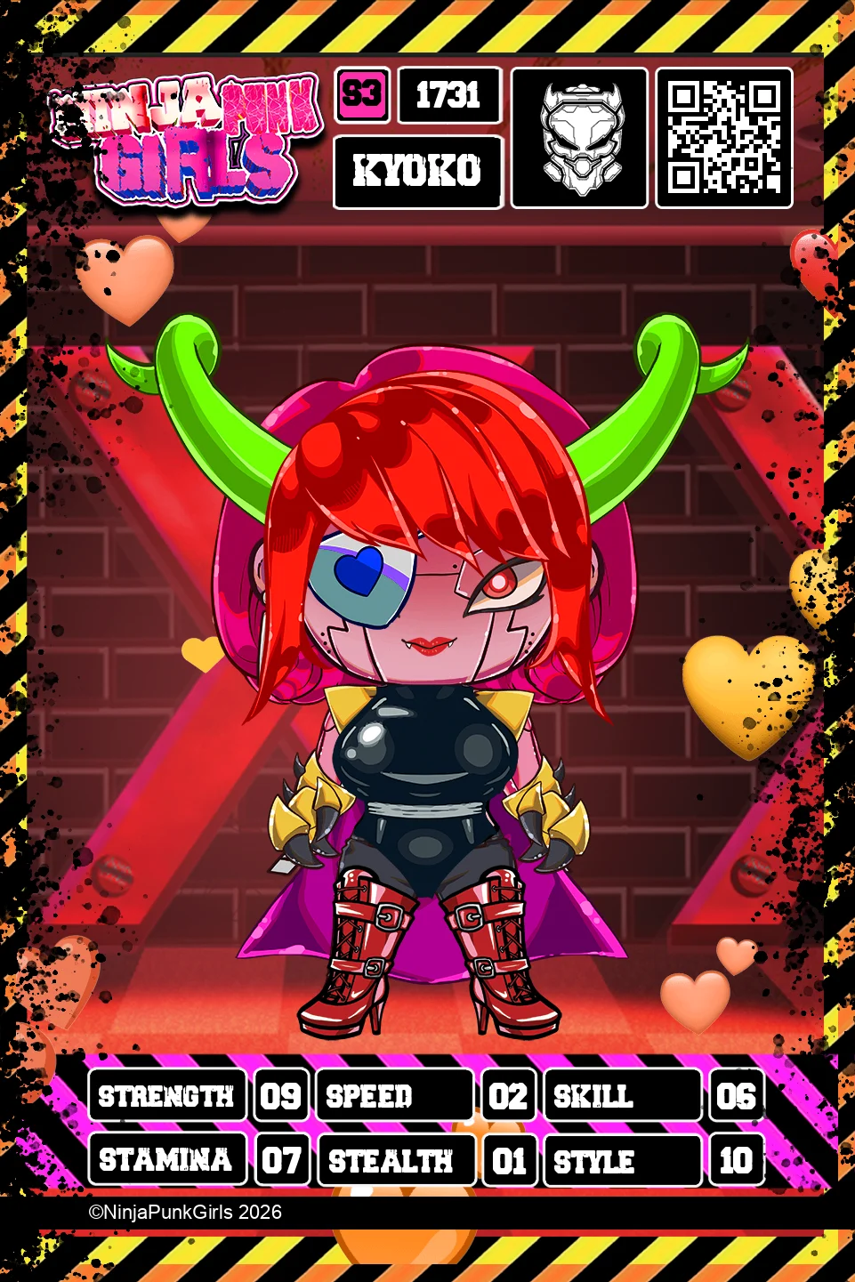 Rebuilt card #1731 Kyoko