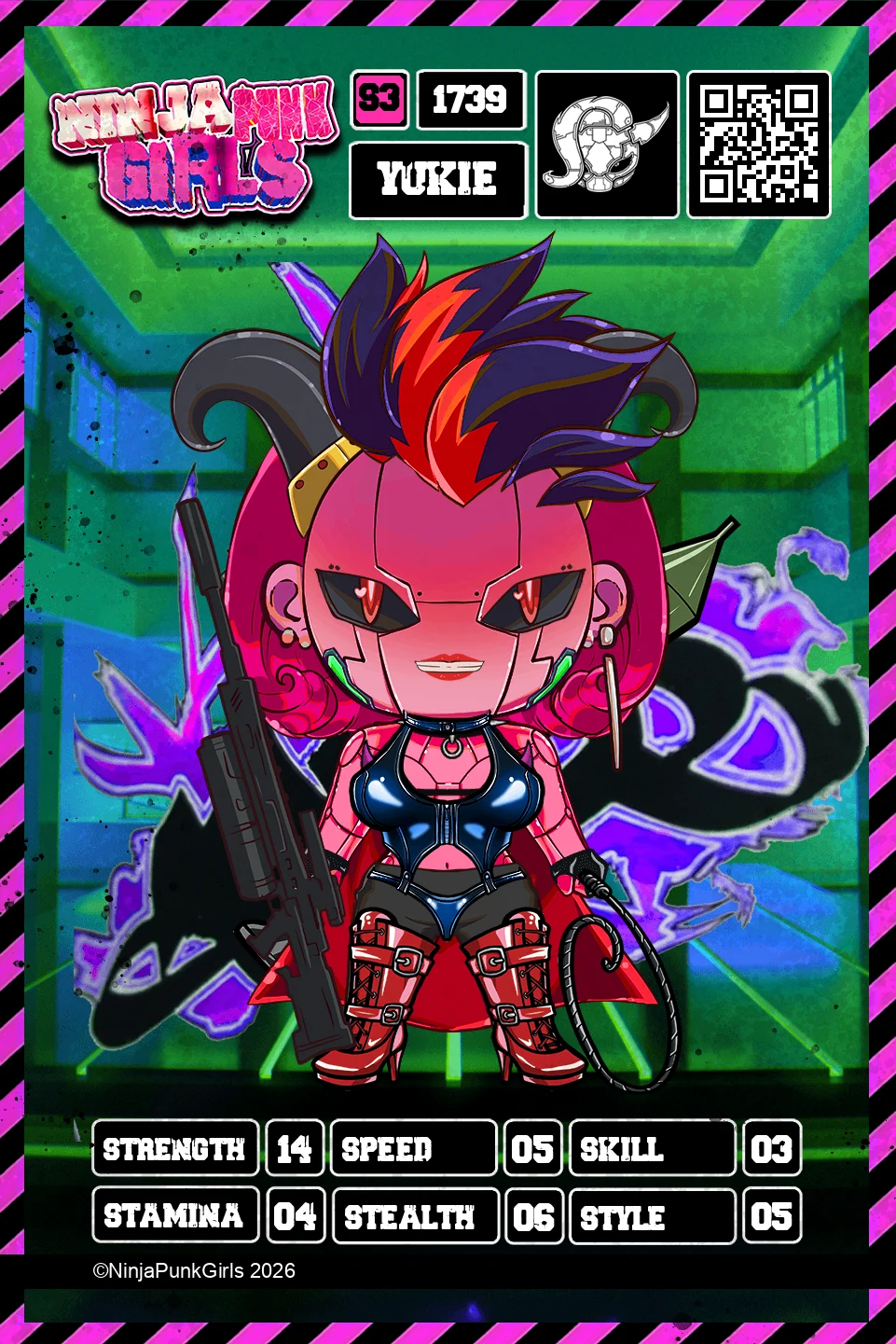 Rebuilt card #1739 Yukie