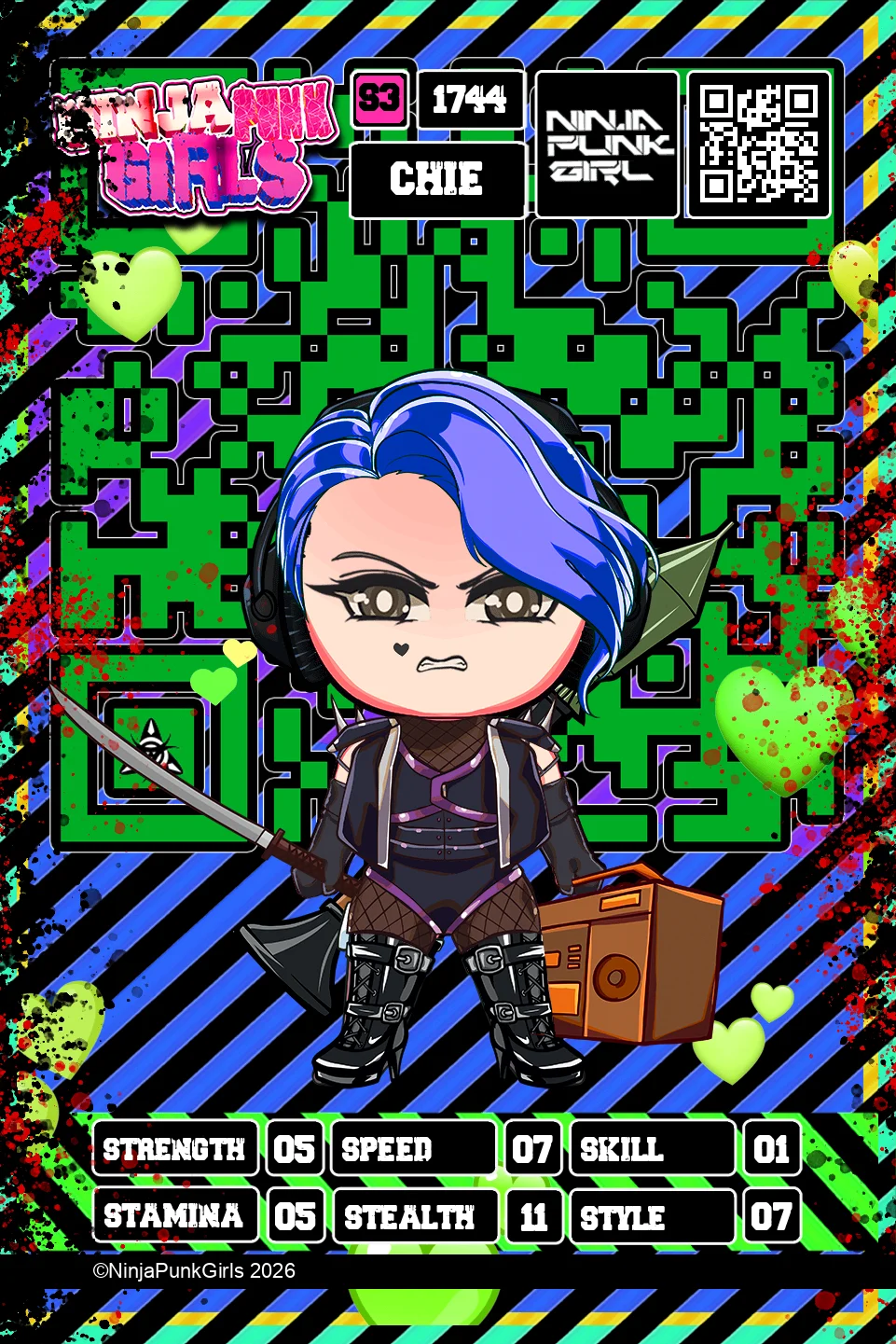 Rebuilt card #1744 Chie