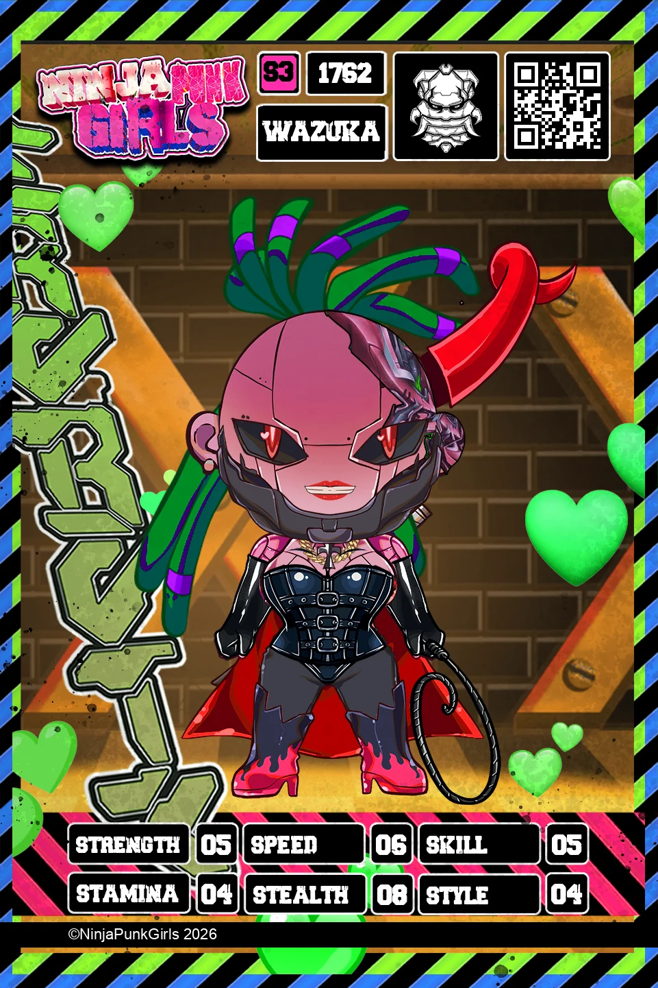 Rebuilt card #1762 Wazuka