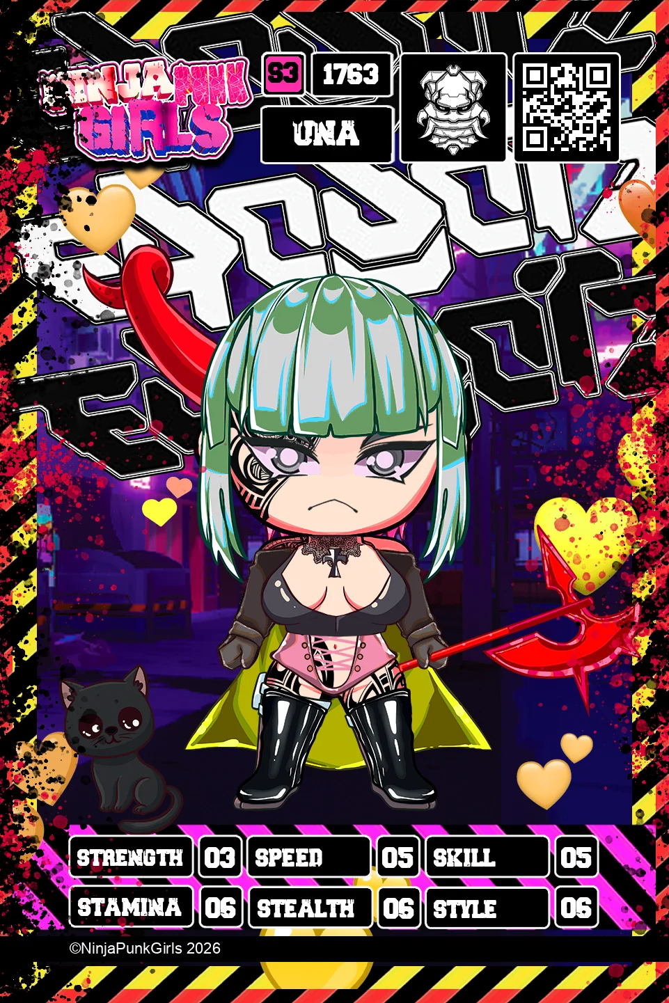 Rebuilt card #1763 Una
