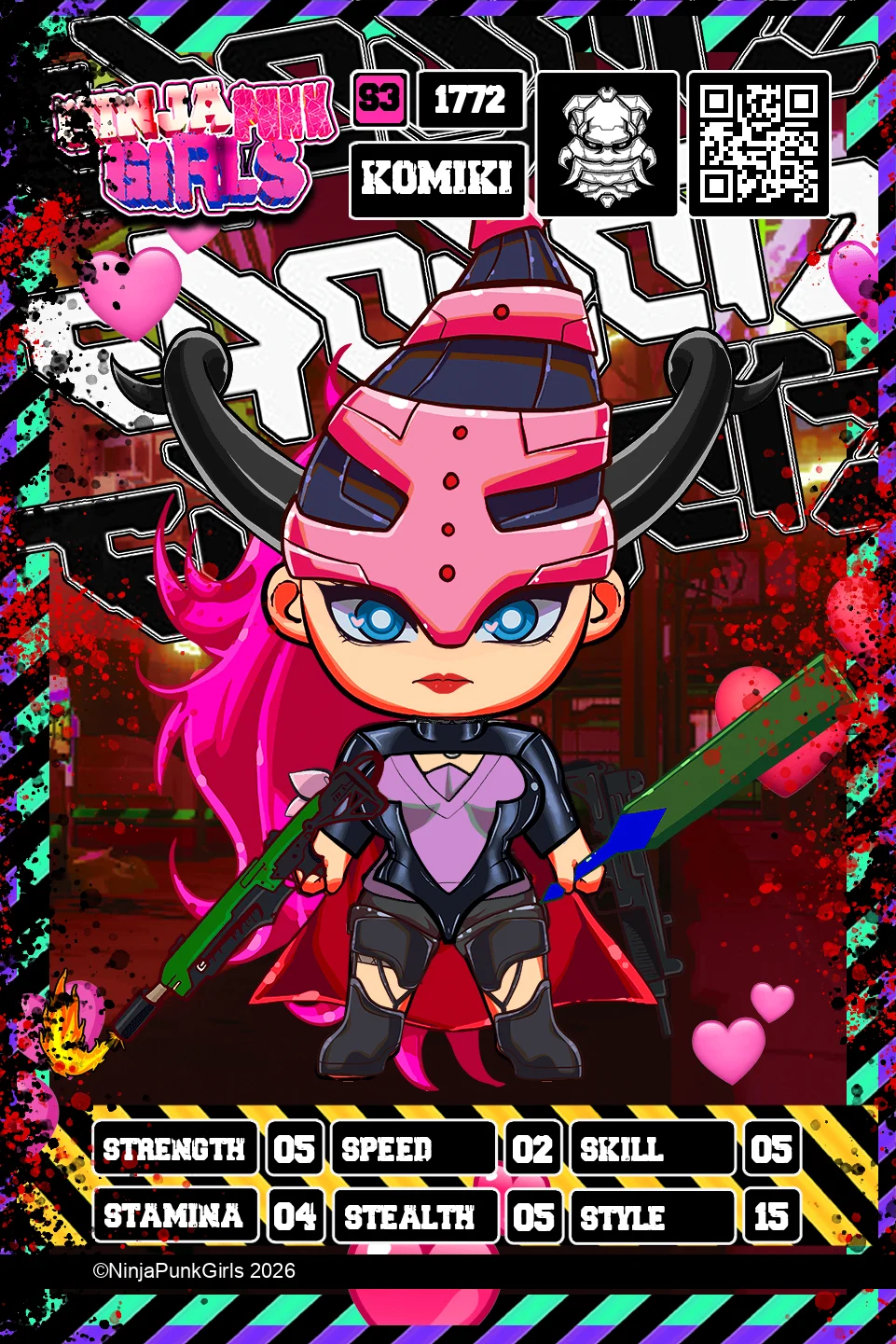 Rebuilt card #1772 Komiki