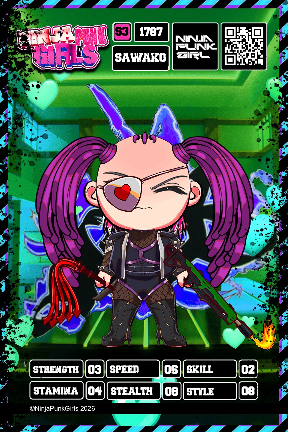 Rebuilt card #1787 Sawako