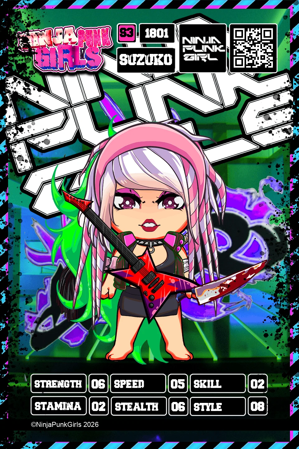 Rebuilt card #1801 Suzuko