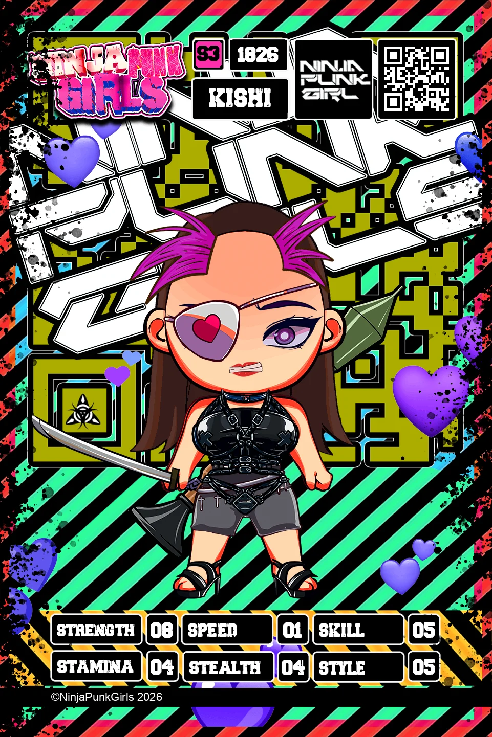 Rebuilt card #1826 Kishi
