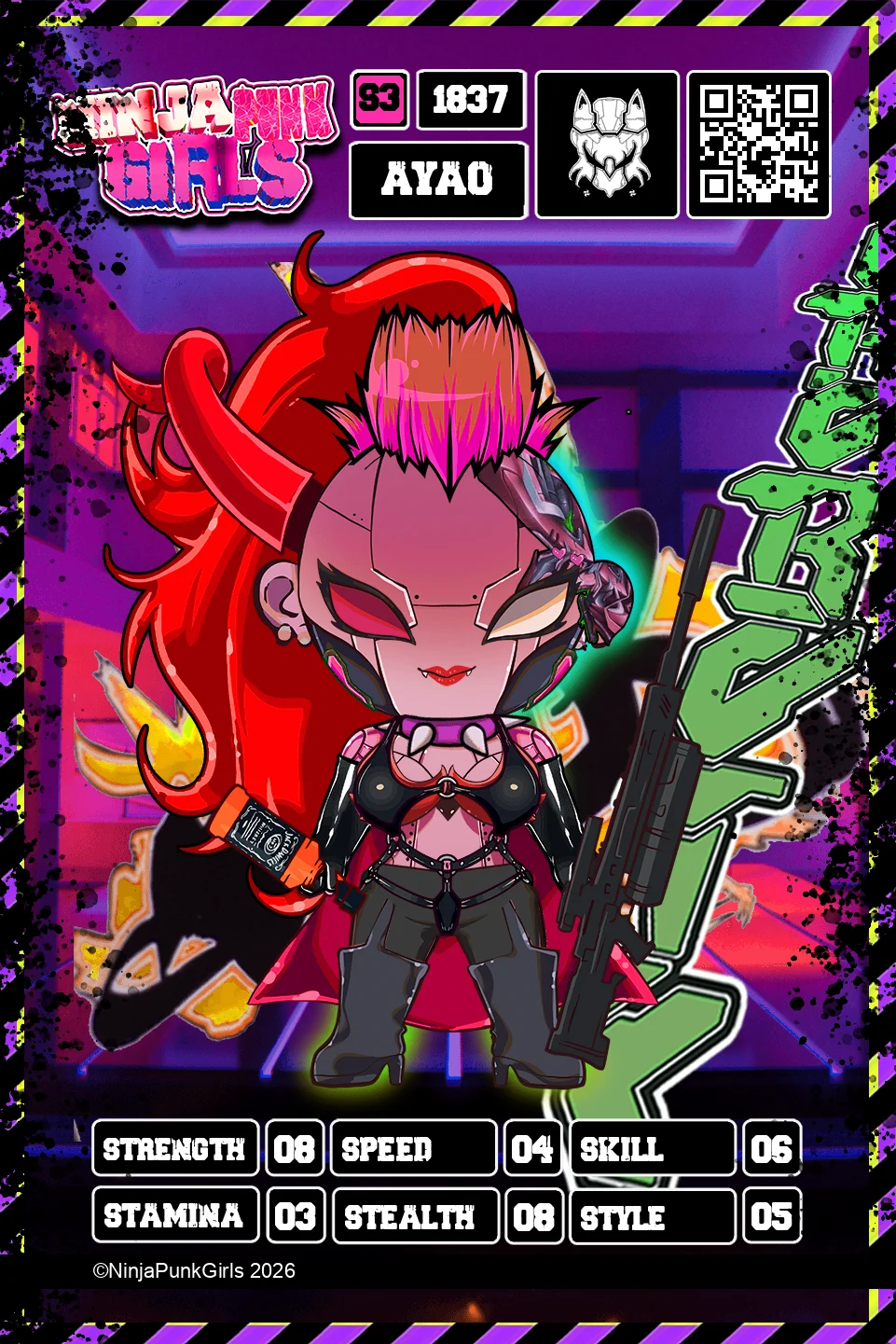 Rebuilt card #1837 Ayao