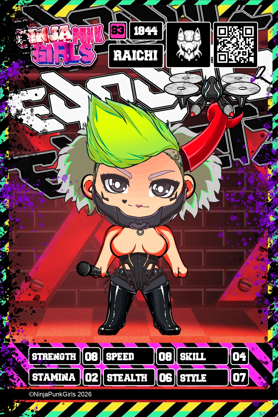 Rebuilt card #1844 Raichi