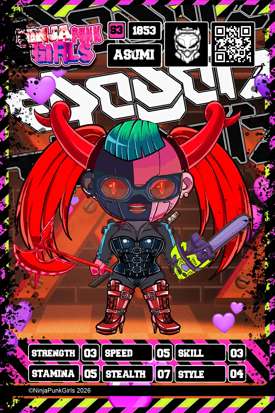 Rebuilt card #1853 Asumi