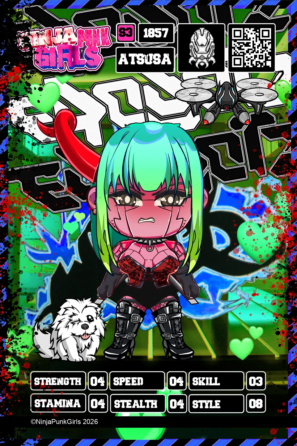 Rebuilt card #1857 Atsusa