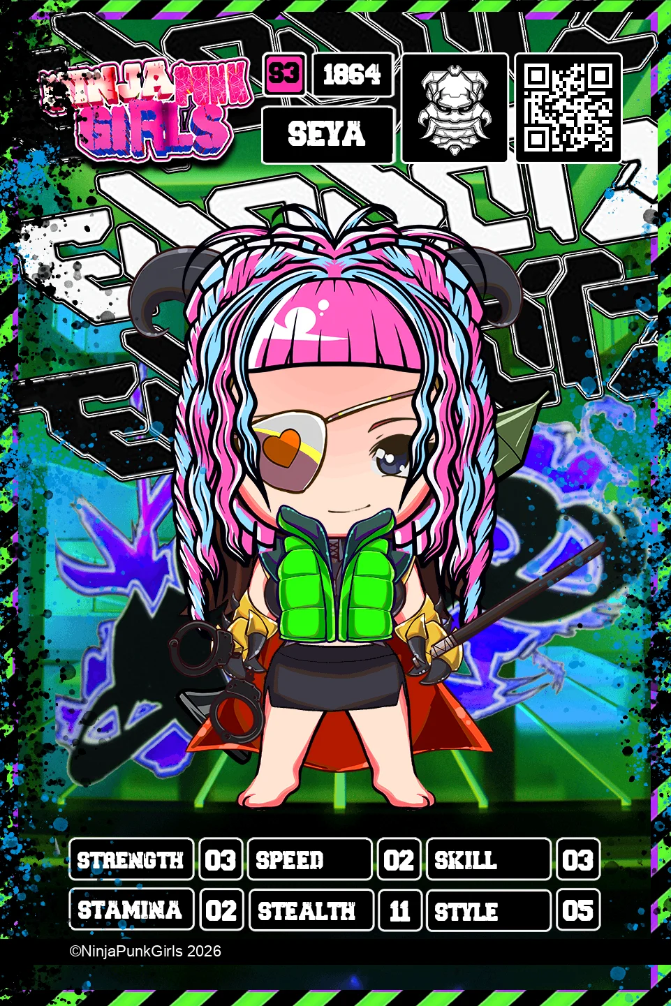 Rebuilt card #1864 Seya