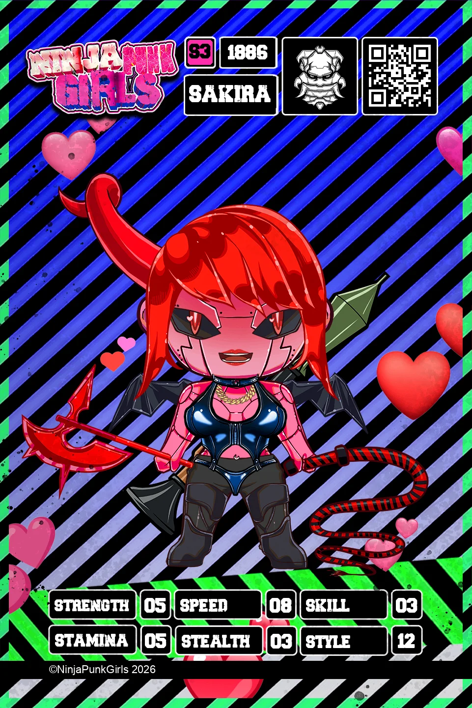 Rebuilt card #1886 Sakira