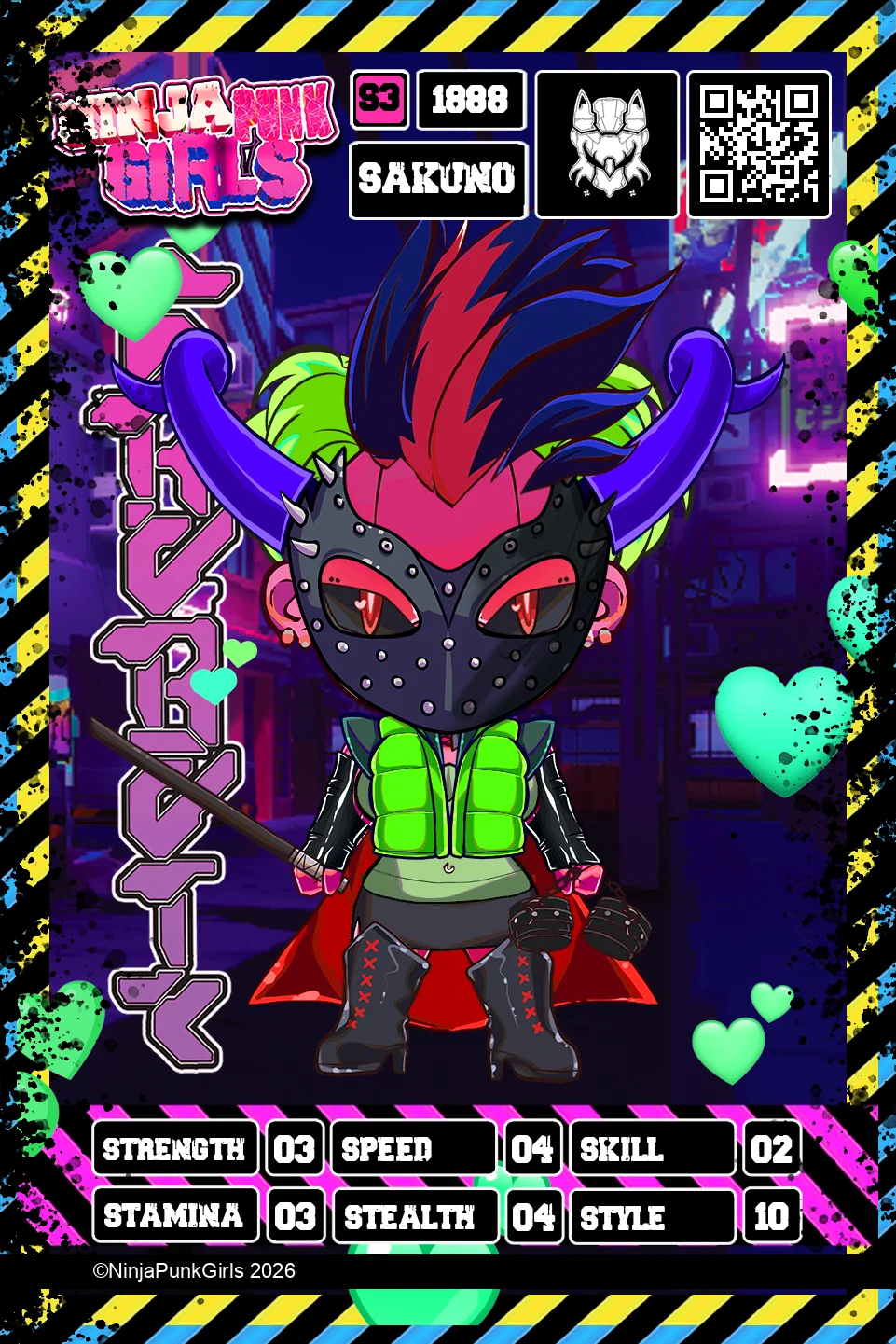 Rebuilt card #1888 Sakuno