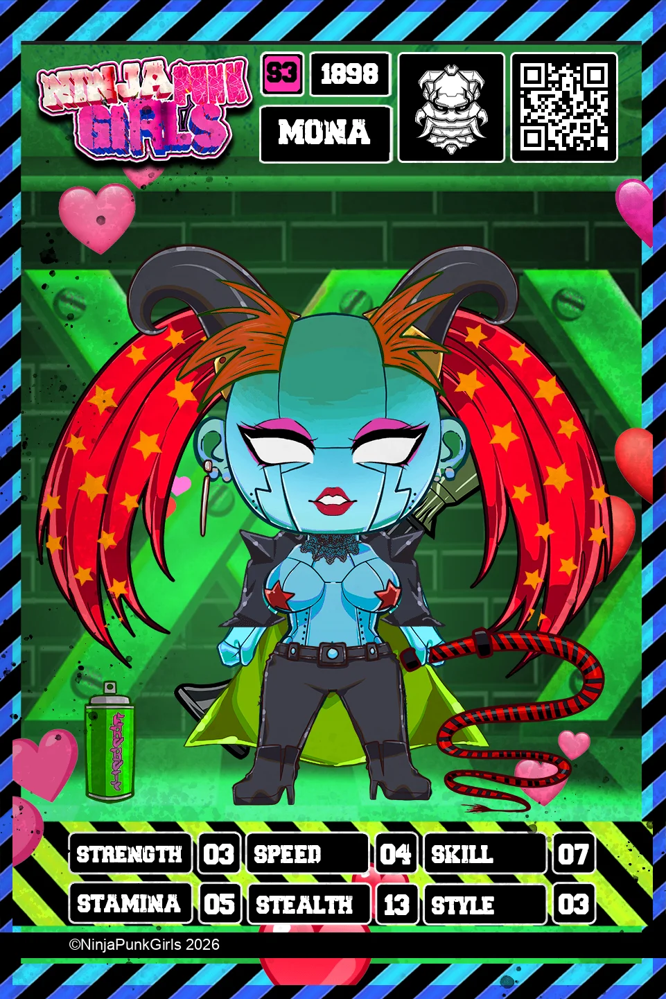 Rebuilt card #1898 Mona