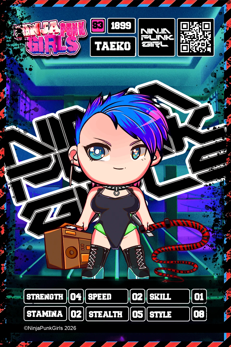 Rebuilt card #1899 Taeko