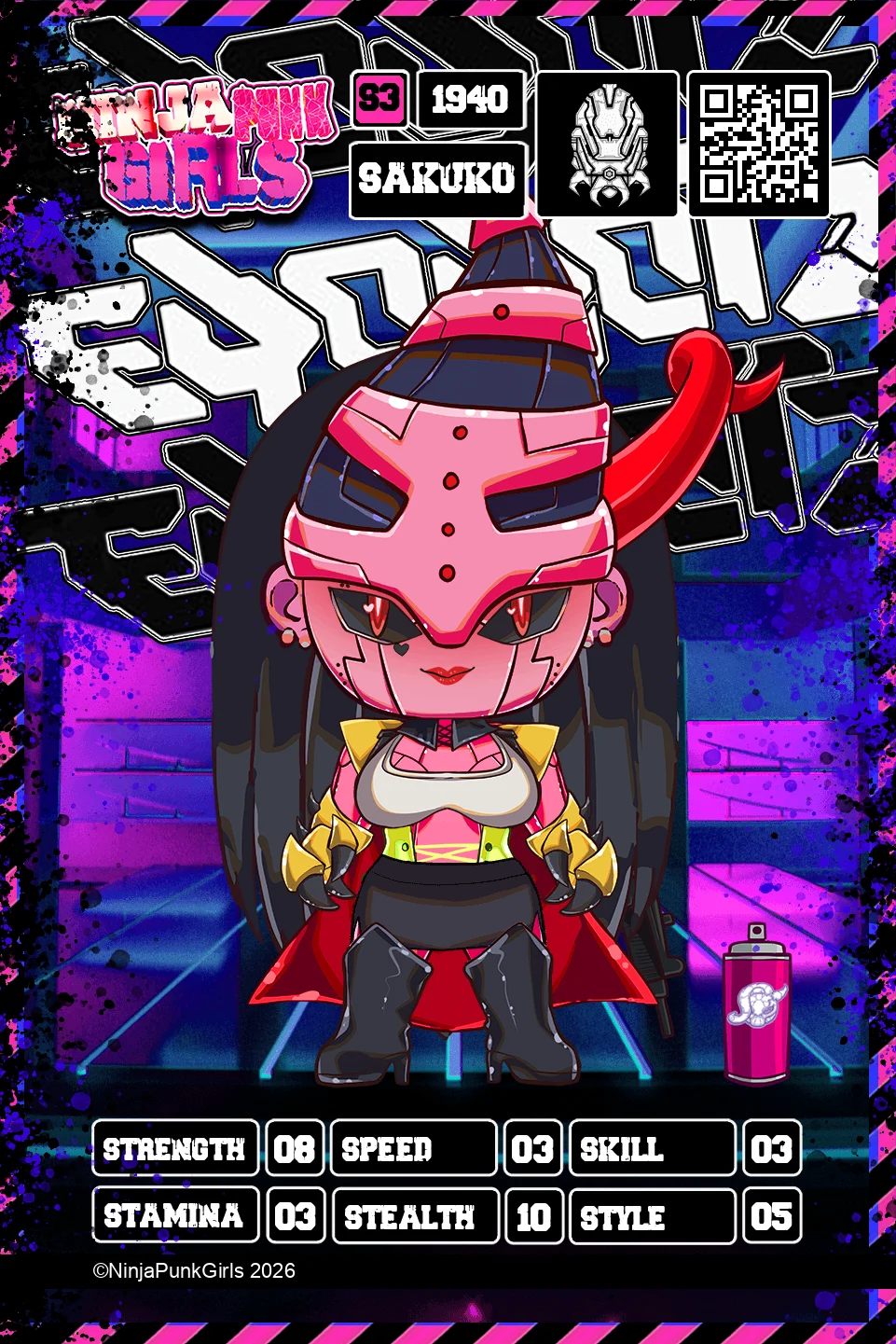 Rebuilt card #1940 Sakuko