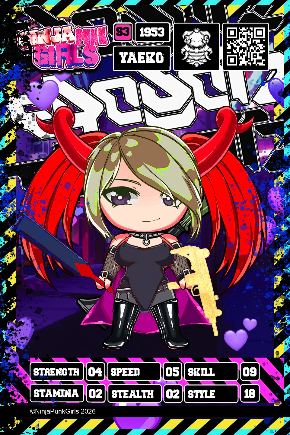 Rebuilt card #1953 Yaeko