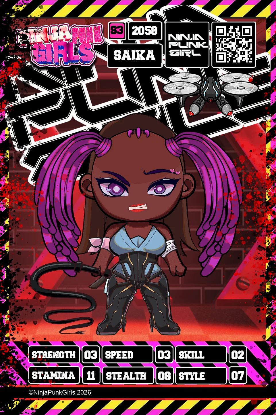 Rebuilt card #2058 Saika