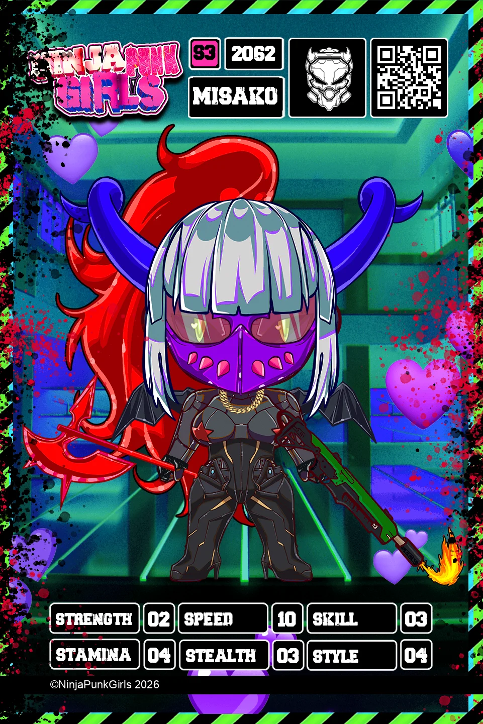 Rebuilt card #2062 Misako