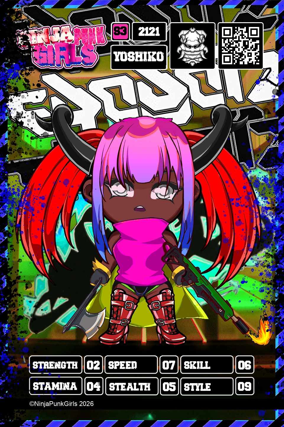 Rebuilt card #2121 Yoshiko