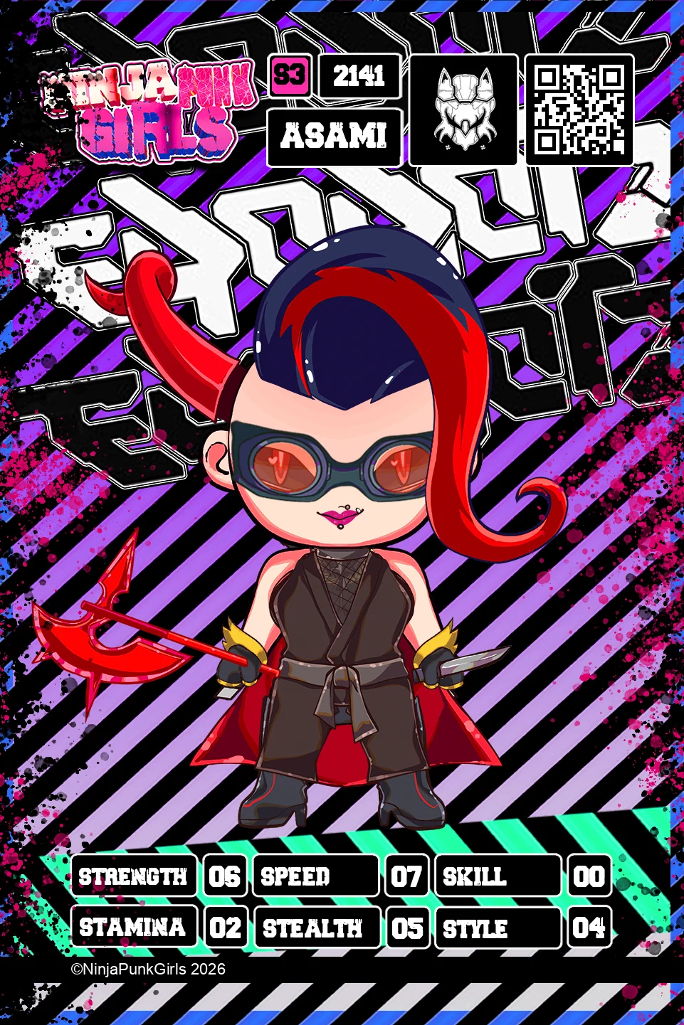 Rebuilt card #2141 Asami