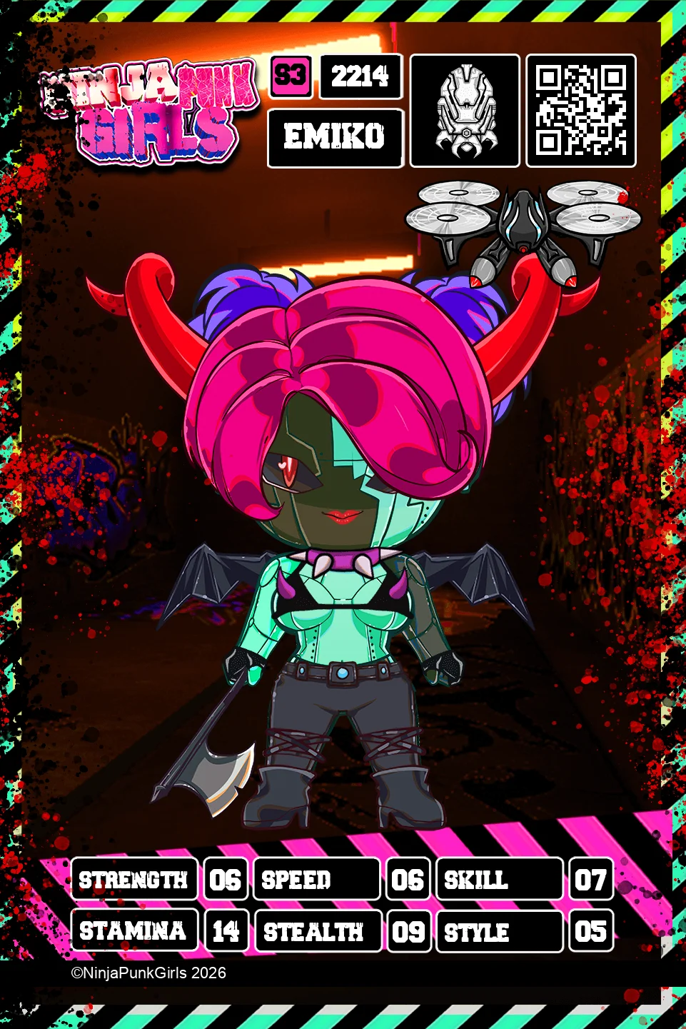 Rebuilt card #2214 Emiko