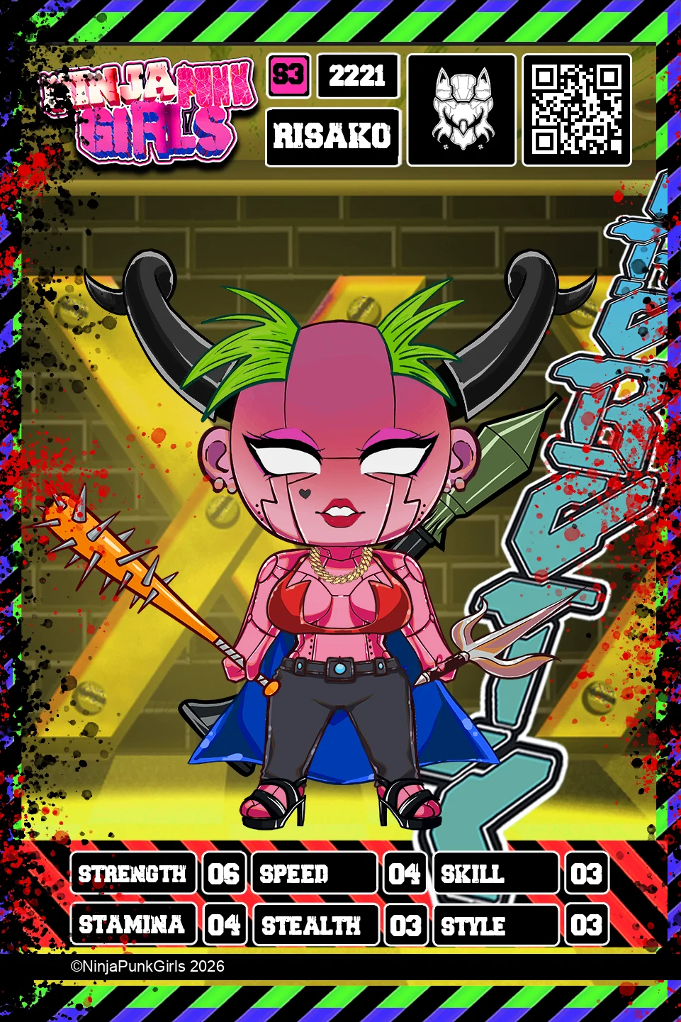 Rebuilt card #2221 Risako
