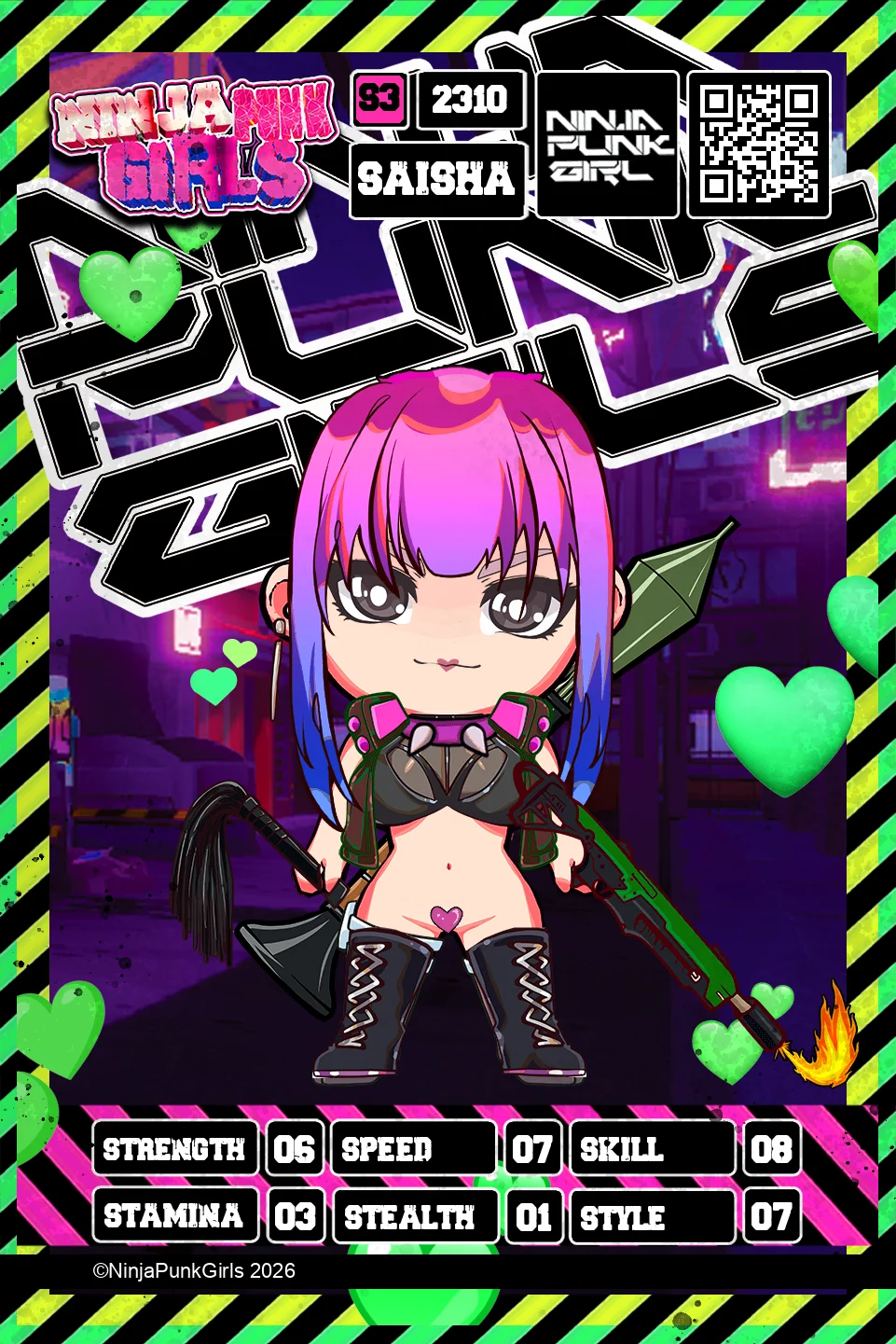 Rebuilt card #2310 Saisha