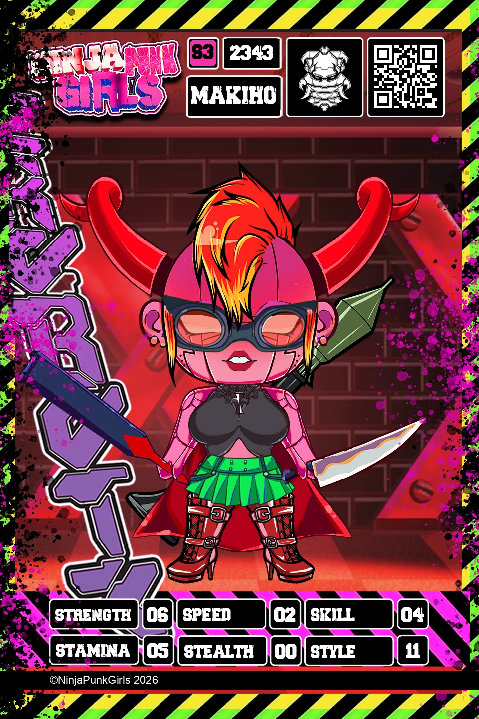 Rebuilt card #2343 Makiho