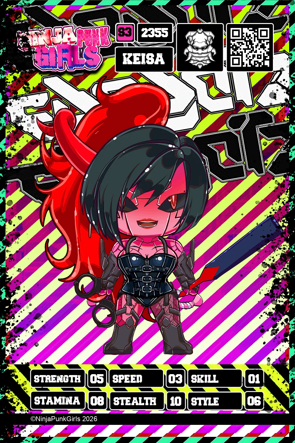 Rebuilt card #2355 Keisa