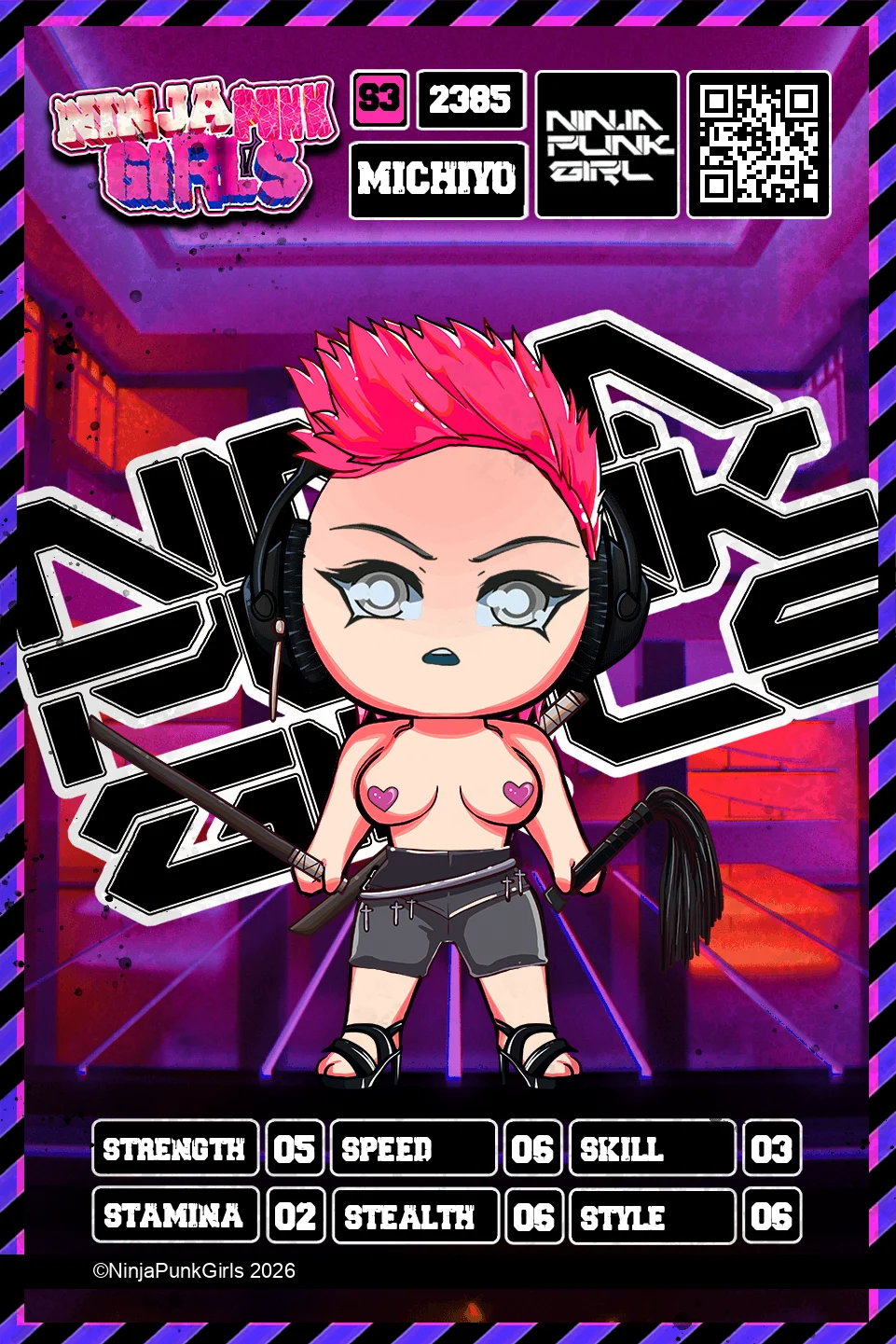 Rebuilt card #2385 Michiyo