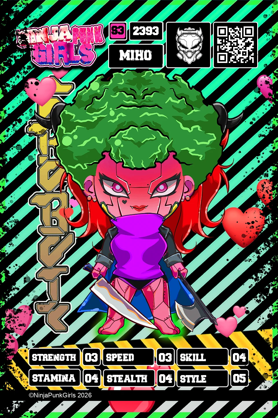 Rebuilt card #2393 Miho
