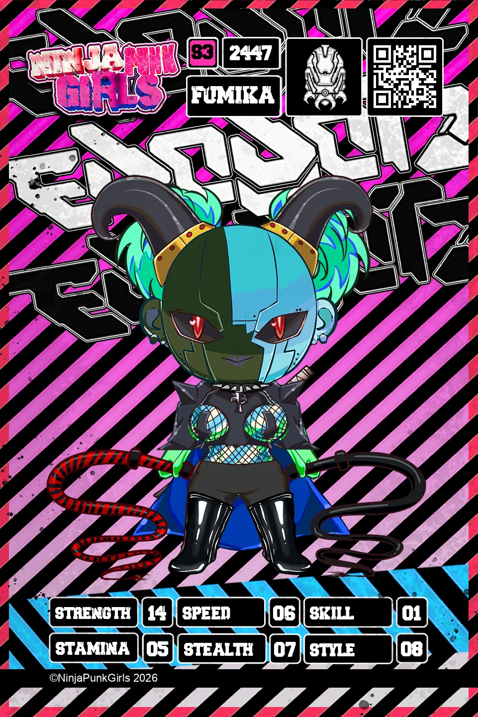 Rebuilt card #2447 Fumika