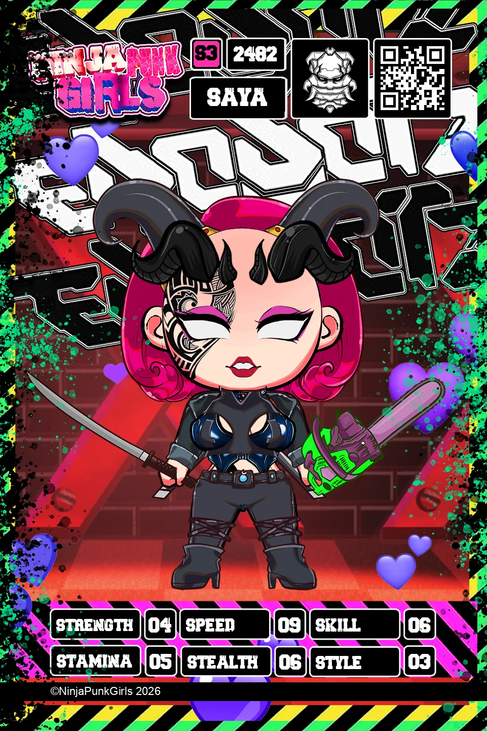 Rebuilt card #2482 Saya