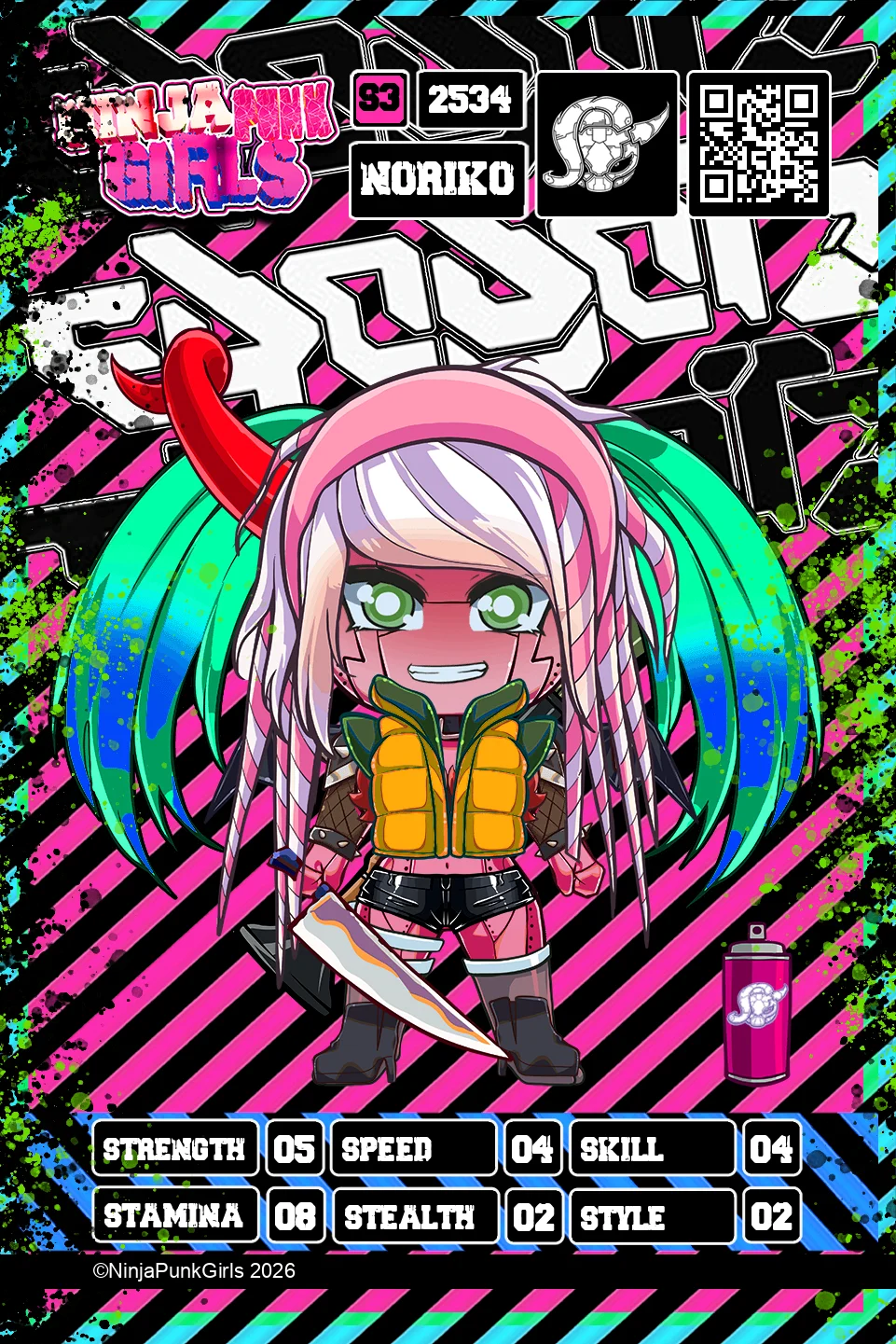 Rebuilt card #2534 Noriko