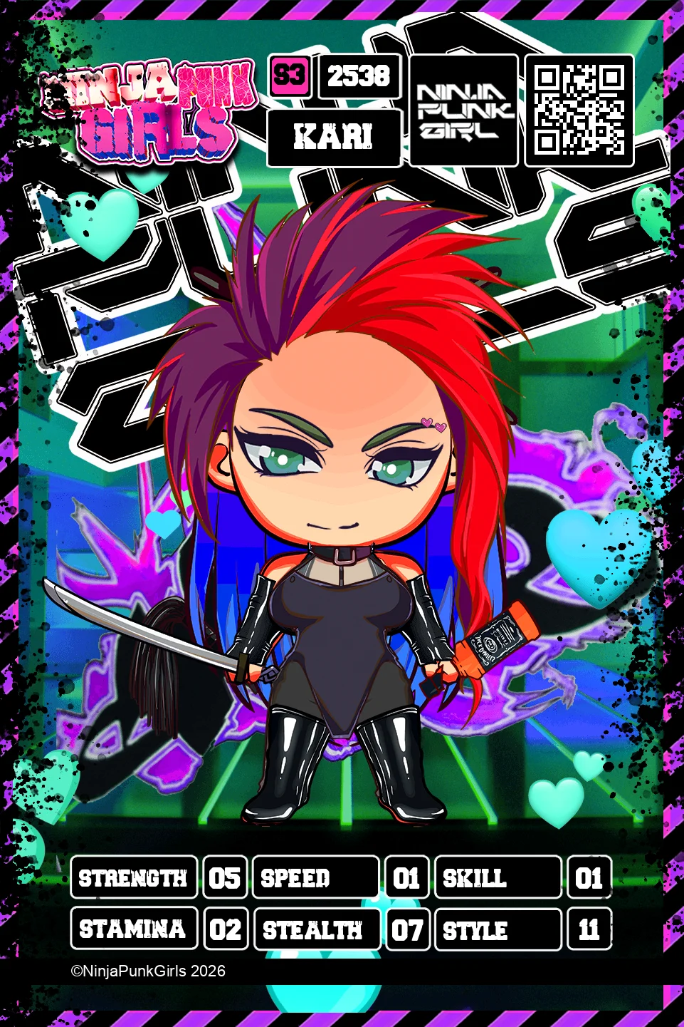 Rebuilt card #2538 Kari