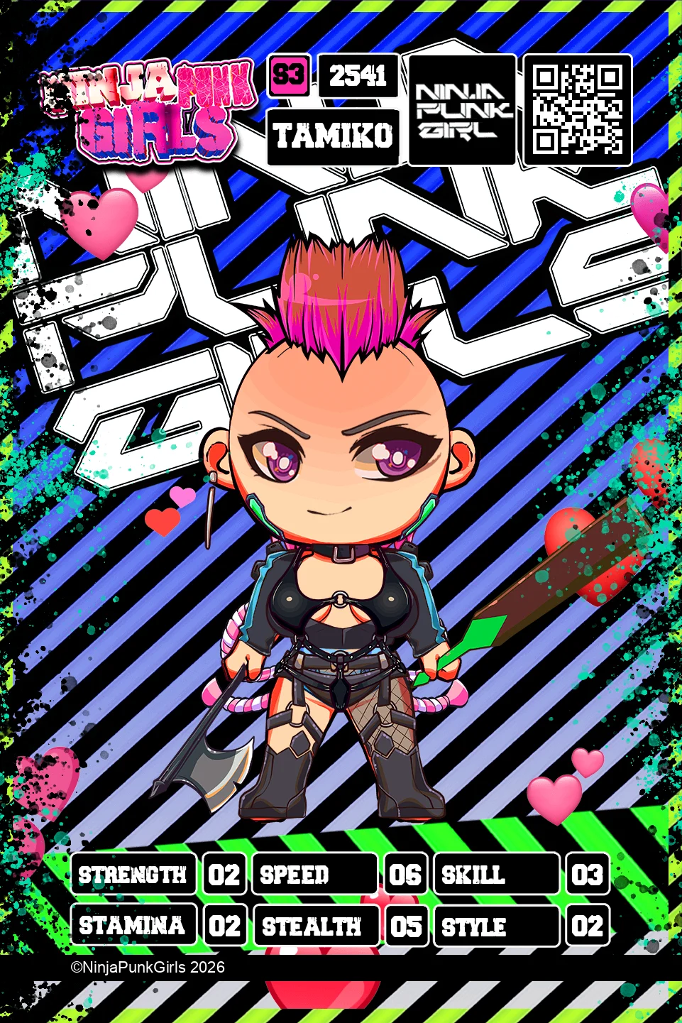 Rebuilt card #2541 Tamiko