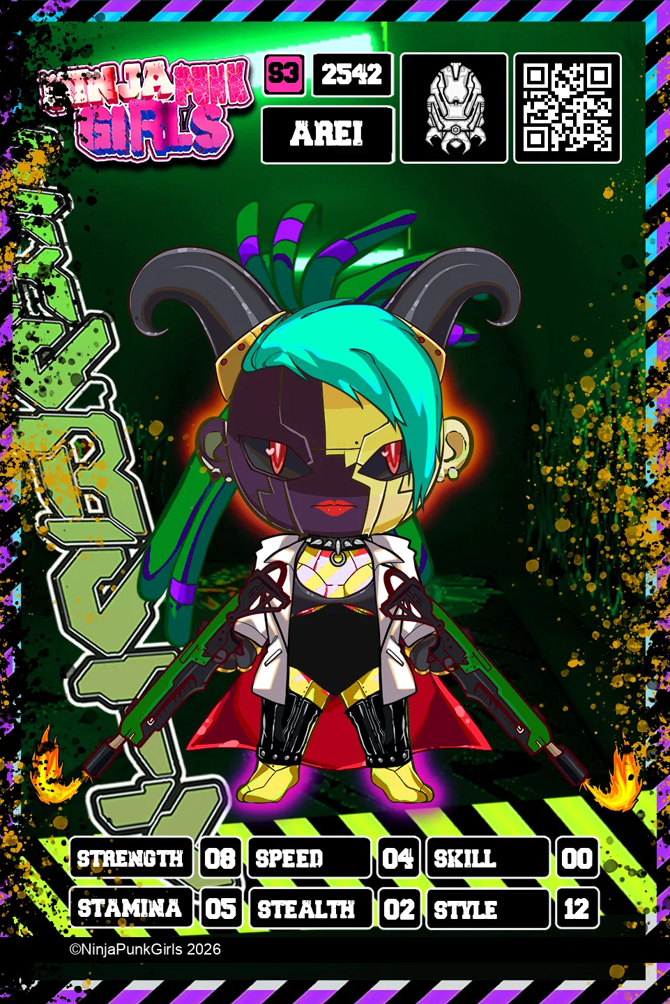 Rebuilt card #2542 Arei