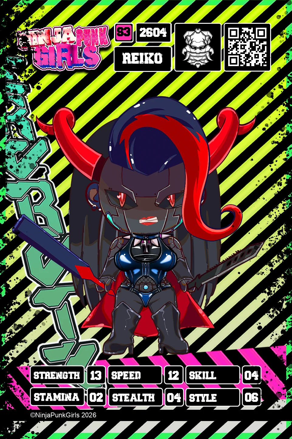 Rebuilt card #2604 Reiko