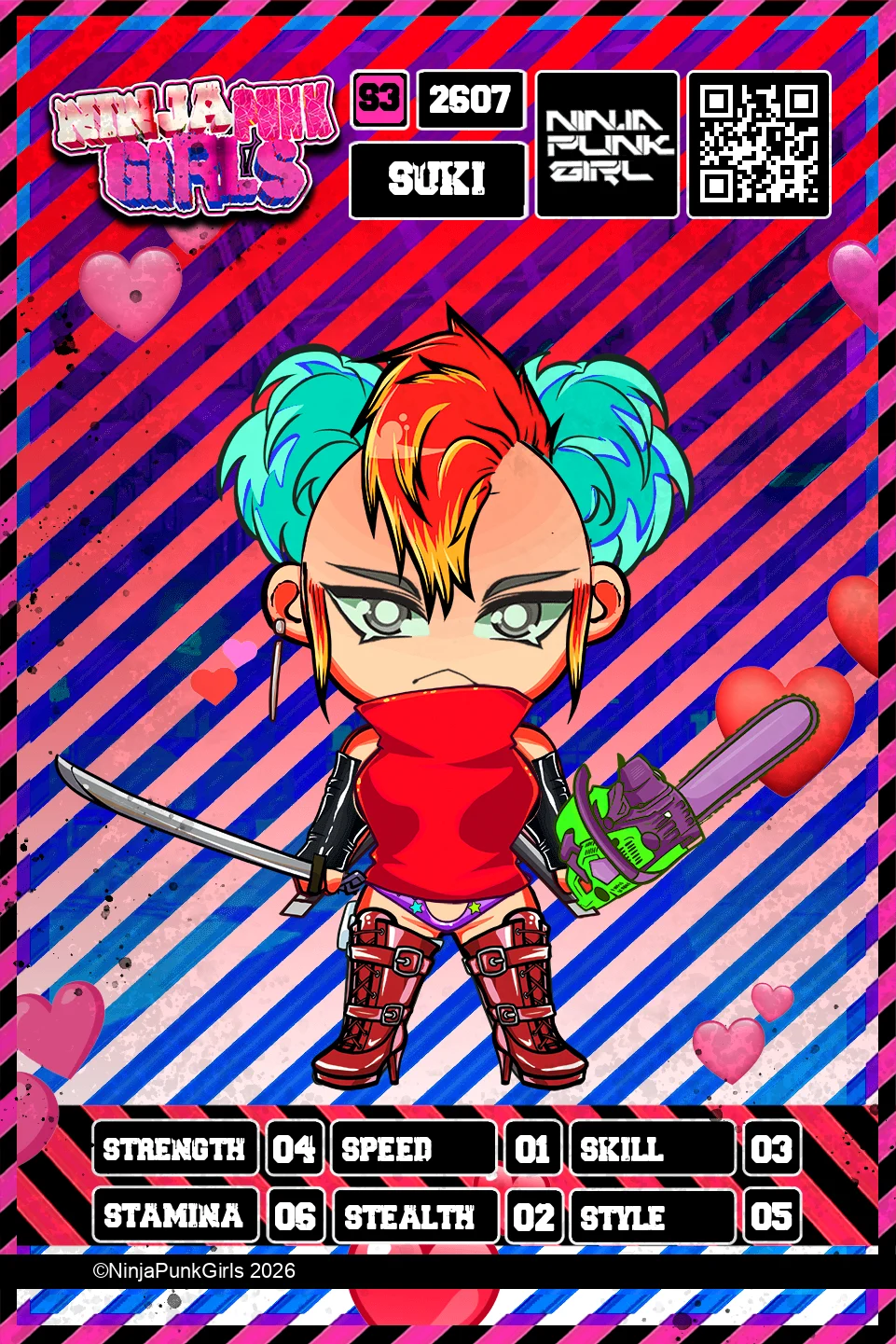 Rebuilt card #2607 Suki